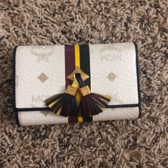 MCM Handbags - ‼️SOLD‼️MCM Three fold line tassel wallet